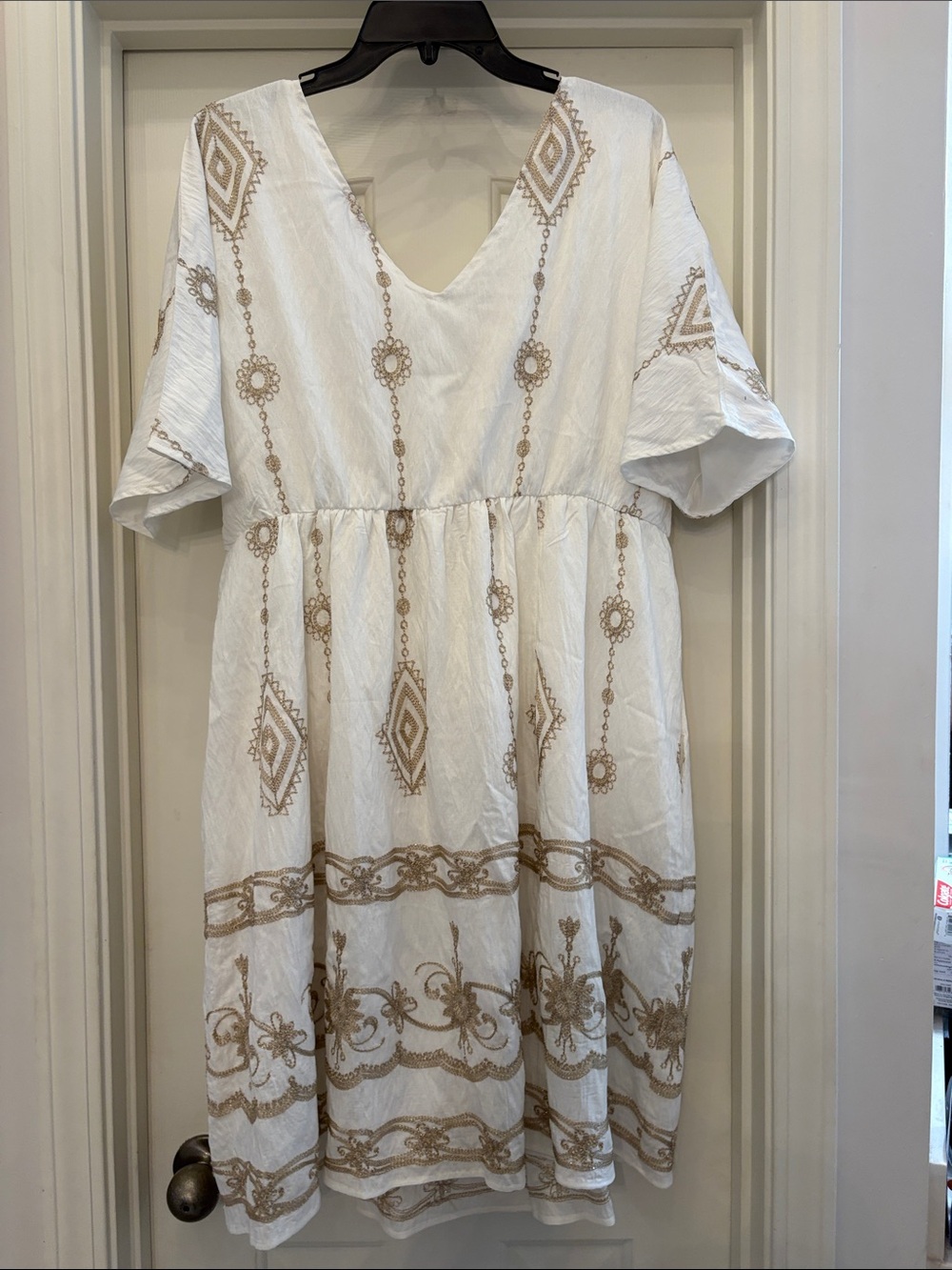 BloomChic White embroidered boho midi Dress NWT Plus Size 14/16 Cottagecore - Picture 3 of 5